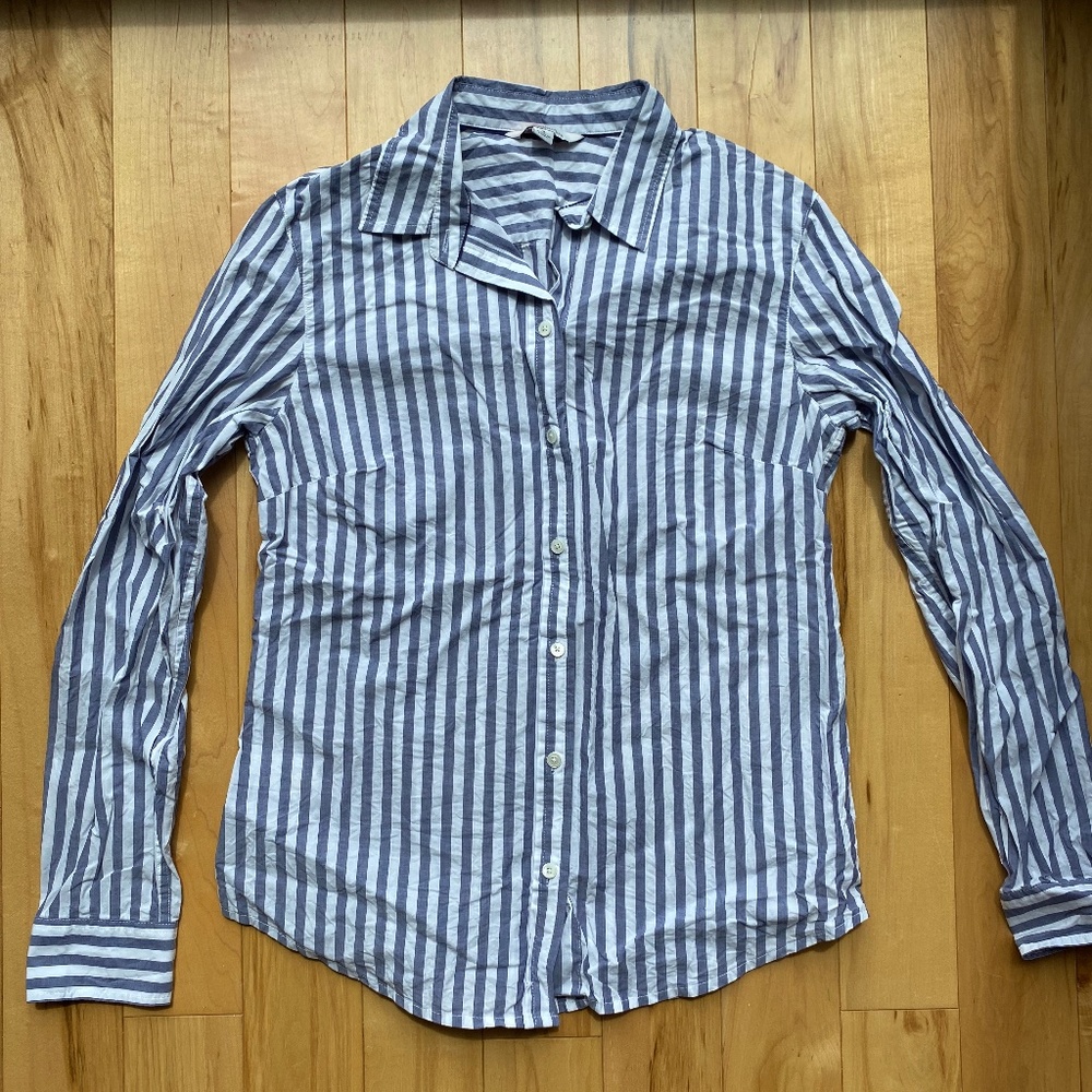 LL Bean Signature striped button down